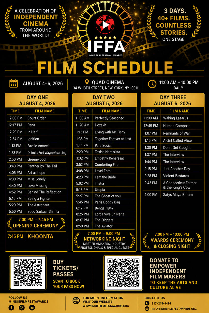 Full events list preview